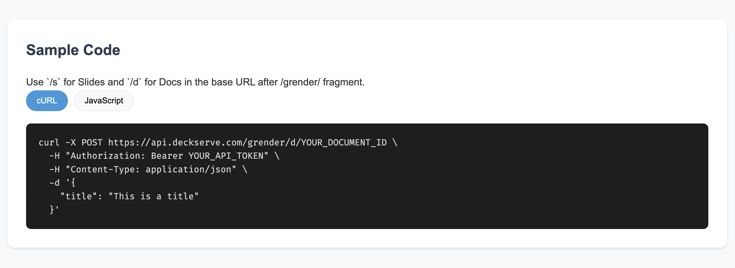 Google Slides and Docs to PDF/PPT/DOCX API for document automation How ...